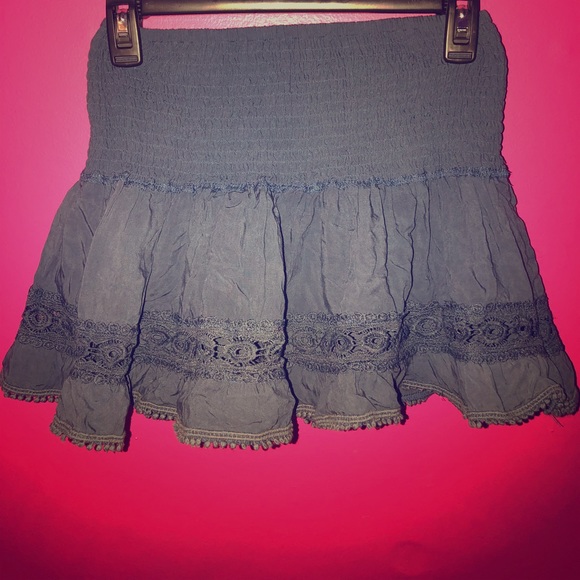 blue flowy skirt - Picture 1 of 1